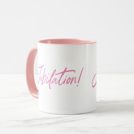 JUBILATION! CELEBRATION DESIGN von Jeff Willis Art Tasse (Vorderseite Links)