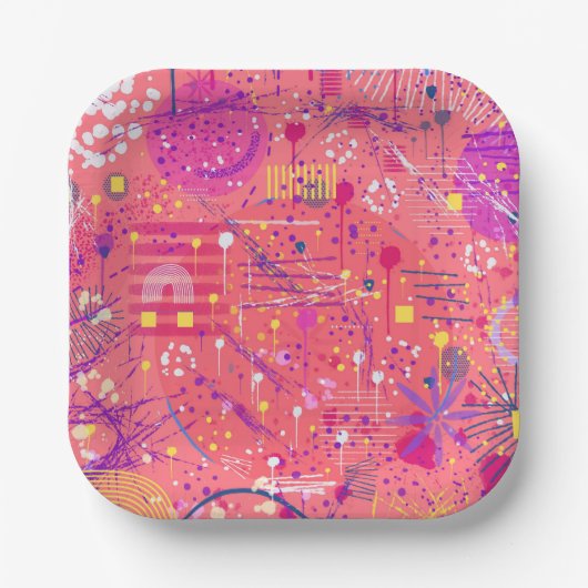 Jubilation: Maximalist Art Pappteller (Vorderseite)