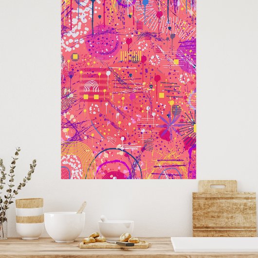 Jubilation: Maximalist Art Poster (Küche)
