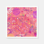 Jubilation: Maximalist Art Serviette (Vorderseite)