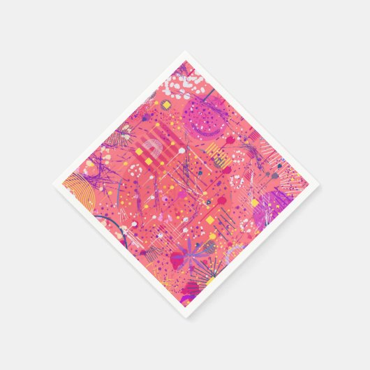 Jubilation: Maximalist Art Serviette (Ecke)