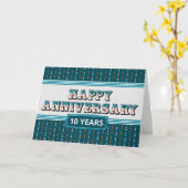 Jubiläum 10 Jahre dekorative Textkarte Karte (Gelbe Blume)