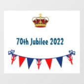 Jubiläum 2022 fensteraufkleber (Blatt)