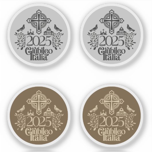 Jubiläum 2025 Jahrestag der katholischen Kirche. Aufkleber (Vorderseite)