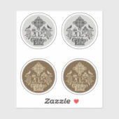 Jubiläum 2025 Jahrestag der katholischen Kirche. Aufkleber (Blatt)