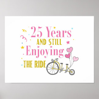 Jubiläum 25 Jahre genießen die Fahrt Poster