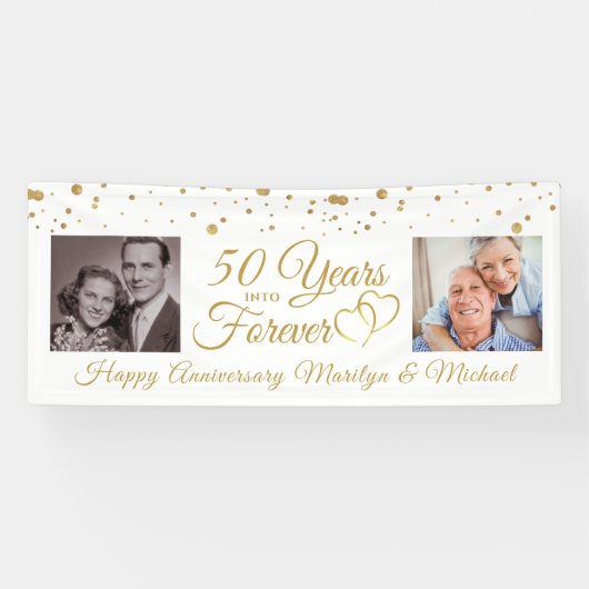 Jubiläum 2 Fotos JAHRE Banner (Horizontal)