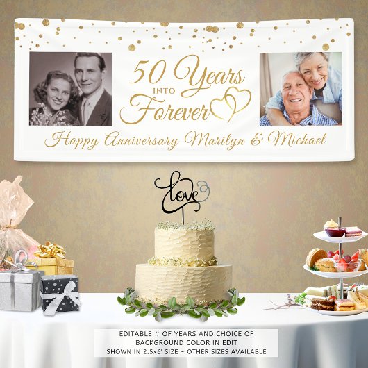 Jubiläum 2 Fotos JAHRE Banner