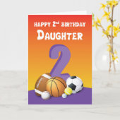 Jubiläum 2. Geburtstag Karte (Gelbe Blume)