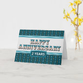 Jubiläum 2 Jahre dekorative Textkarte Karte (Gelbe Blume)