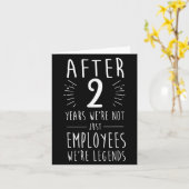 Jubiläum 2 Jahre Dienst für Karte (Gelbe Blume)