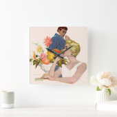 Jubiläum 2 quadratische wanduhr (Zuhause)