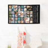 Jubiläum 33 Foto Collage Minimal Schwarz Banner (Insitu)