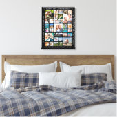 Jubiläum 33 FotoCollage Custom Personalisiert Leinwanddruck (Insitu (Schlafzimmer))