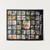 Jubiläum 39 FotoCollage Personalisiert Wandteppich (Vorderseite (Horizontal))