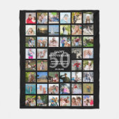 Jubiläum 44 FotoCollage jedes Jahr Personalisiert Fleecedecke (Vorderseite)