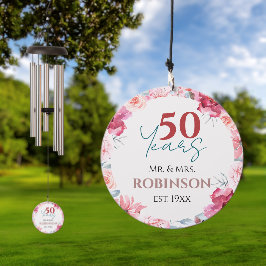 Jubiläum 50 Jahre Aquarellfarbenes Foto Windspiel