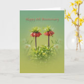 Jubiläum, 8. Jubiläum, Red Rubra Tulips Karte (Gelbe Blume)