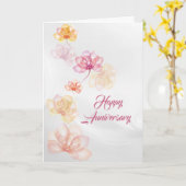 Jubiläum Abstrakt Karte (Gelbe Blume)