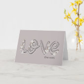 Jubiläum Almond Blossom Liebe Text Karte (Gelbe Blume)