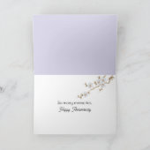 Jubiläum Almond Blossom Liebe Text Karte (Innenseite)