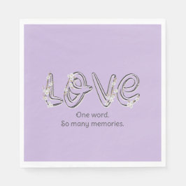 Jubiläum Almond Blossom Liebe Text Serviette