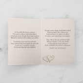 Jubiläum Beach Hearts mit Namen Karte (Innenseite)