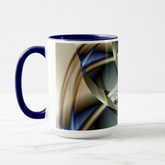 Jubiläum Beautiful Abstrakt Fine Art Fraktal Tasse (Links)
