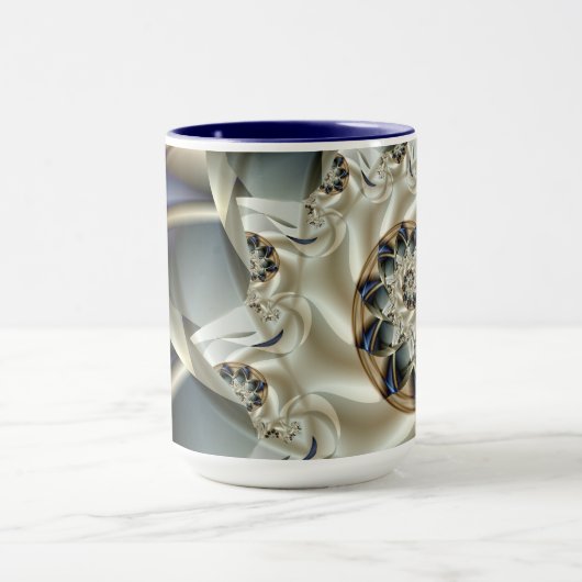 Jubiläum Beautiful Abstrakt Fine Art Fraktal Tasse (Zentrum)