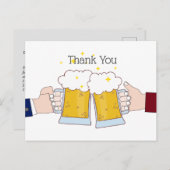 Jubiläum, Bier, Biere danke Karte (Vorne/Hinten)