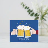Jubiläum, Bier, Biere danke Karte (Stehend Vorderseite)