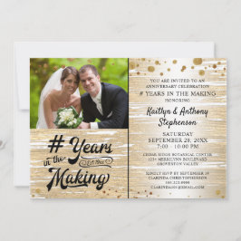 Jubiläum Black Gold JAHRE IM MAKING Einladung