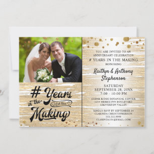 Jubiläum Black Gold JAHRE IM MAKING Einladung