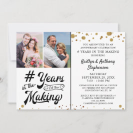 Jubiläum Black Gold JAHRE IM MAKING Einladung