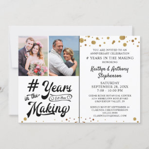 Jubiläum Black Gold JAHRE IM MAKING Einladung