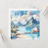 Jubiläum Bora Bora Karte (Vorderseite/Rückseite Beispiel)