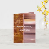 Jubiläum, Bronze und Töpferei Karte (Gelbe Blume)