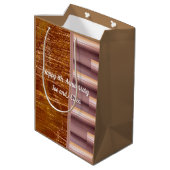 Jubiläum, Bronze und Töpferei Mittlere Geschenktüte (Rückseite Schrägansicht)