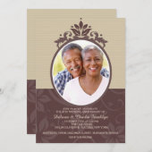 Jubiläum Cameo Foto Einladung (Vorne/Hinten)