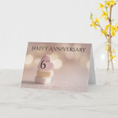 Jubiläum Candy Heart Card Karte (Gelbe Blume)