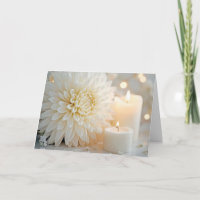 Jubiläum Chrysanthemum Blume und Kerzen