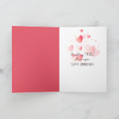 Jubiläum Crabapple Tree and Red Heart Karte (Innenseite)