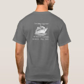 Jubiläum Cruise Ocean Blue Personalize T - Shirt (Rückseite)