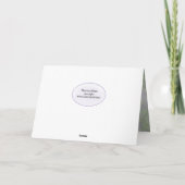 Jubiläum Dahlia Karte (Rückseite)