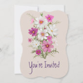 Jubiläum Daisy Garden Blume Einladung (Vorderseite)