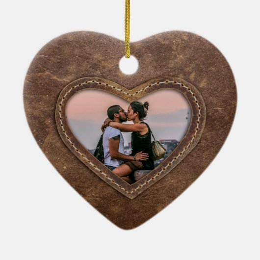 Jubiläum der 3. Hochzeit Keramik Ornament (Hinten)