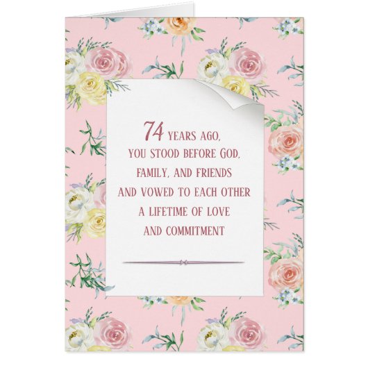 Jubiläum der 74. Rose (Vorne)