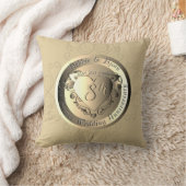 Jubiläum der 8. Hochzeit Bronze Medallion w Foto Kissen (Decke)