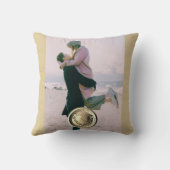 Jubiläum der 8. Hochzeit Bronze Medallion w Foto Kissen (Rückseite)