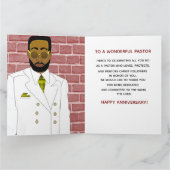 Jubiläum der afrikanischen amerikanischen Male Pas Karte (Innenseite)